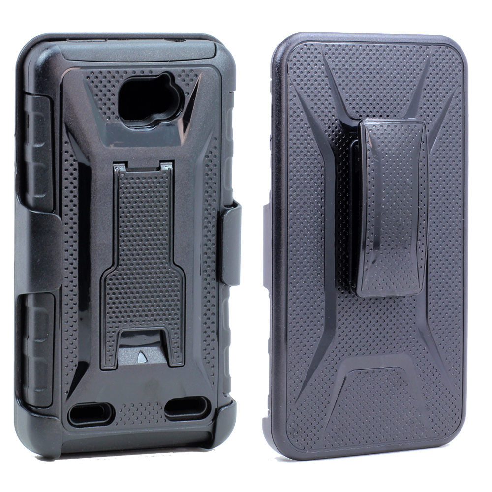 ZTE Zephyr, Sonata 2, Z752C Holster Combo Belt Clip Case (Black)